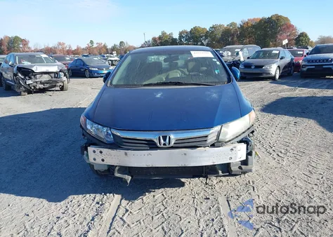 2012 Honda Civic Lx z USA, uszkodzony, nr VIN 2HGFB2F51CH535763
